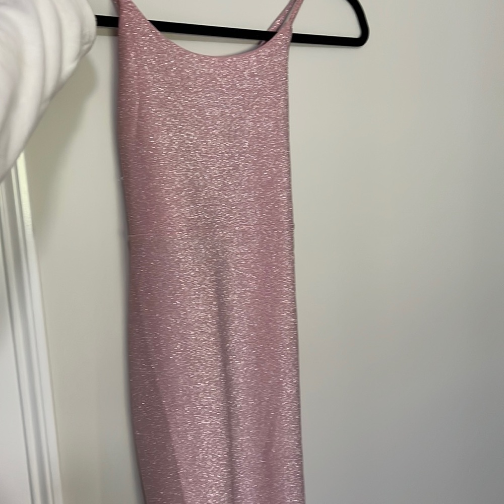 New pink sparkly party dress